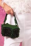 Shop_Forever Noor_Emerald Green Embellished Crystal Boat Star Bag _at_Aza_Fashions