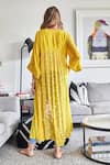 Shop Style Junkiie Yellow Chiffon, Crepe Diamonds Two-tone Kimono Duster at Aza Fashions Shop_Style Junkiie_Yellow Chiffon, Crepe Diamonds Two-tone Kimono Duster _at_Aza_Fashions