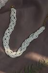 Buy_Do Taara_White Pearls Beaded Choker Necklace_at_Aza_Fashions
