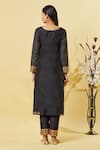 Shop_Samyukta Singhania_Black Sequin Embellished Kurta Set _at_Aza_Fashions