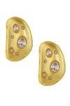 Buy_Zariin_Gold Plated Cubic Zircons Sparkle Embellished Stud Earrings_at_Aza_Fashions