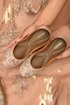 Shop_Coral Haze_Beige Embroidered Jane Juttis _at_Aza_Fashions