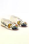 Buy_Shiveen Shiveen_White Hand Painted Todoroki N Bakugou Shoes_Online_at_Aza_Fashions