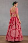 Shop_Torani_Pink Lehenga Butterfly Net And Cotton Silk Embroidery Dori & Floral Set _at_Aza_Fashions