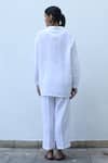 Shop_Linen Bloom_White Linen Straight Pant  _at_Aza_Fashions