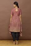 Shop_Naintara Bajaj_Pink Asymmetric Kurta With Dhoti Pant _at_Aza_Fashions