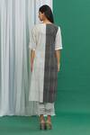 Shop_Banana Labs_White Cotton Tassels Round Neck Printed Kurta Set _at_Aza_Fashions