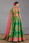 Shop_Torani_Green Heavy Raw And Organza Rang Naaz Mahnaz Bridal Lehenga Set _at_Aza_Fashions
