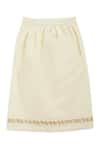Shop_Tiber Taber_Cream Cotton Mundu Dhoti _at_Aza_Fashions
