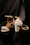 Shop_Miraki_White Embellished Pearl Block Heels _at_Aza_Fashions