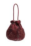 Shop_Rabani & Rakha_Red Sequins, Embroidery Hand Potli Bag _at_Aza_Fashions