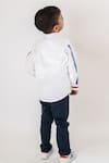 Shop_Lil Angels_White Cotton Embroidered Beads Mario Shirt _at_Aza_Fashions