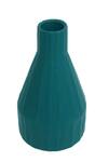 Shop_H2h_Green Ceramic Textured Morandi Vase_at_Aza_Fashions