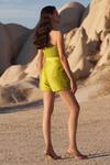 Shop_Twinkle Hanspal_Yellow Isabel Handloom Chanderi Crop Top And Shorts Set_at_Aza_Fashions