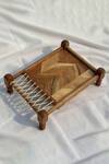 Shop_Mason Home_Brown Acacia Wood Vienna Serving Charpai_at_Aza_Fashions