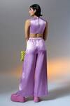 Shop_Aroka_Purple Velvet Elsa High Waisted Pant_at_Aza_Fashions