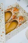Shop_Cilwana Studio_White Autumn Chinar Embroidered Juttis _at_Aza_Fashions