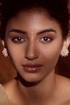 Shop_Tarun Tahiliani_Ivory Pearls Dome Button Stud Earrings_at_Aza_Fashions