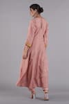Shop_AFFROZ_Pink Russian Silk Embroidered Zari Round Stitched Line Anarkali Set _at_Aza_Fashions