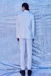 Shop_Line Out Line_Off White Cotton Solid Straight Fit Trouser_at_Aza_Fashions
