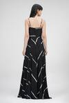 Shop_Shruti S_Black Viscose, Crepe Sweetheart Neck Tie Dye Strappy Maxi Dress _at_Aza_Fashions