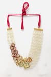 Buy_Dugran By Dugristyle_Multi Color Beaded Layer Necklace _at_Aza_Fashions