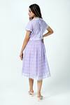 Shop_Jyoti Bansal_Purple Cotton Round Neck Cottage Girl Overlay Midi Dress _at_Aza_Fashions
