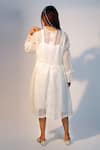 Jyoti Bansal_White Kota Doriya Woven Applique Notched Angel Of Faith Tunic _Online_at_Aza_Fashions