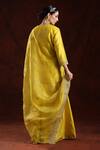 Charu Makkar Yellow Chanderi Silk, Dupatta Organza Floral Embroidered Kurta Sharara Set Online at Aza Fashions Charu Makkar_Yellow Chanderi Silk, Dupatta Organza Floral Embroidered Kurta Sharara Set _Online_at_Aza_Fashions