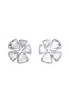 Shop_ISHARYA_Silver Plated Mirrors Inayat Stud Earrings _at_Aza_Fashions