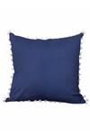 Shop_My Gift Booth_Blue Linen Square Shape Cushion_at_Aza_Fashions