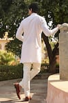 Shop_Raw & Rustic by Niti Bothra_Cream Silk Embroidered Lucknowi Kurta _at_Aza_Fashions