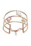 Buy_Esme by Aashna Dalmia_Pink Embellished Swarovski Layered Bracelet _at_Aza_Fashions