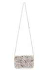 Shop_Fuchsia_Ivory Ice Silk Embroidered Clutch _at_Aza_Fashions