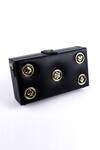 Shop_SAURAV GHOSH_Black Embellished Miniature Rectangle Clutch Bag _at_Aza_Fashions