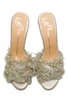 Shop_Nidhi Bhandari_Gold Fringe Tasselled Strap Heels_at_Aza_Fashions