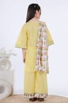 Shop_Kalp_Yellow Cotton, Lurex Embroidery, Gota Patti Zard Kurta Set With Printed Dupatta _at_Aza_Fashions