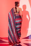 Shop_Esha L Amin_Multi Color Viscose Embroidery Coachella Geometric Print Bralette _at_Aza_Fashions