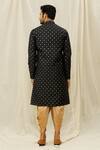 Shop_Arihant Rai Sinha_Black Handloom Cotton Digital Print Straight Kurta _at_Aza_Fashions
