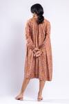 Shop_Doodlage_Orange Modal Jaylen Floral Print Tunic_at_Aza_Fashions