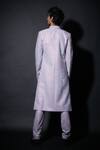 Shop_Itrh_Blue Embellishment Crystal Umberto Sherwani Pant Set For Men_at_Aza_Fashions