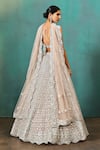 Shop Aneesh Agarwaal Beige Net, Linen Mirrors, Embroidery, Sequins, Geometric Bridal Lehenga Set at Aza Fashions Shop_Aneesh Agarwaal_Beige Net, Linen Mirrors, Embroidery, Sequins, Geometric Bridal Lehenga Set _at_Aza_Fashions
