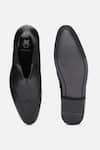 Shop_Hats Off Accessories_Black Genuine Leather Plain Brogue Chelsea Boots  _at_Aza_Fashions