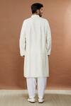 Shop_Aham-Vayam_White Cotton Embroidered Floral Geometric Utsav Kurta And Patiala Set _at_Aza_Fashions