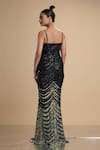 Shop Kommal Sood Black Lycra Stretch Net Graphic Pattern Work Spaghetti Gown at Aza Fashions Shop_Kommal Sood_Black Lycra Stretch Net Graphic Pattern Work Spaghetti Gown _at_Aza_Fashions