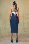 Shop_Style Junkiie_Blue Denim Plain High Waisted Skirt _at_Aza_Fashions