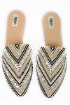 Shop_Miar Designs_Ivory Amayah Embroidered Mules _at_Aza_Fashions