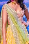 Shop Anushree Reddy Yellow Organza Zari, Embroidery, Tassels Shukrana Motif Bridal Lehenga Set at Aza Fashions Shop_Anushree Reddy_Yellow Organza Zari, Embroidery, Tassels Shukrana Motif Bridal Lehenga Set _at_Aza_Fashions