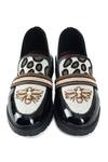 Shop_Sole House_Black Queen Bee Embroidered Loafers _at_Aza_Fashions