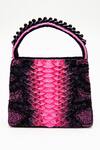 Shop_Doux Amour_Serpent Casey Ombre Embellished Bag_at_Aza_Fashions